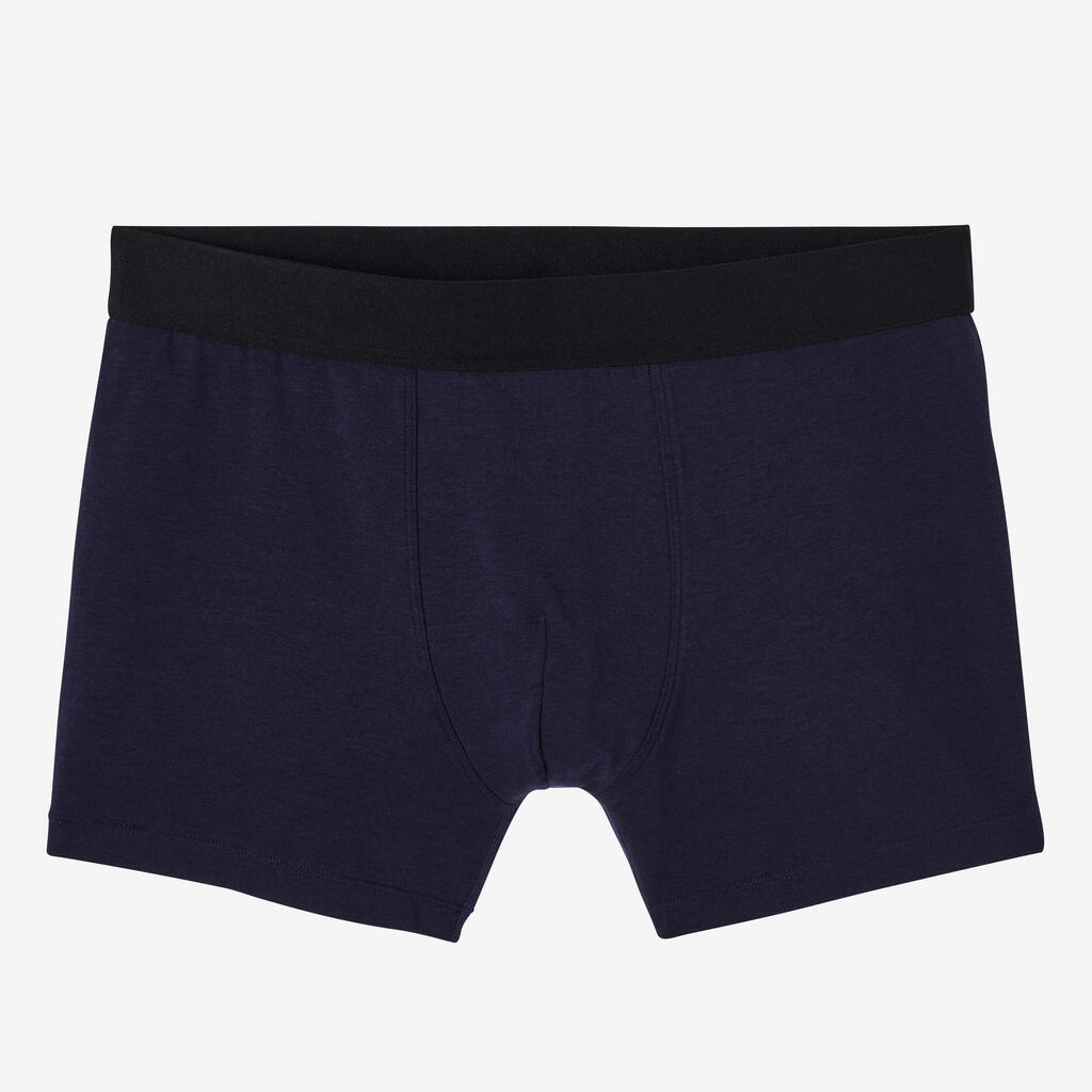 Lot x3 Boxer Fitness Homme - 500 noir / gris / bleu marine